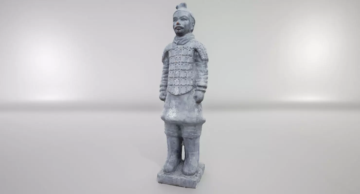 Terracotta Warrior UE4 Low-poly 3D model_0
