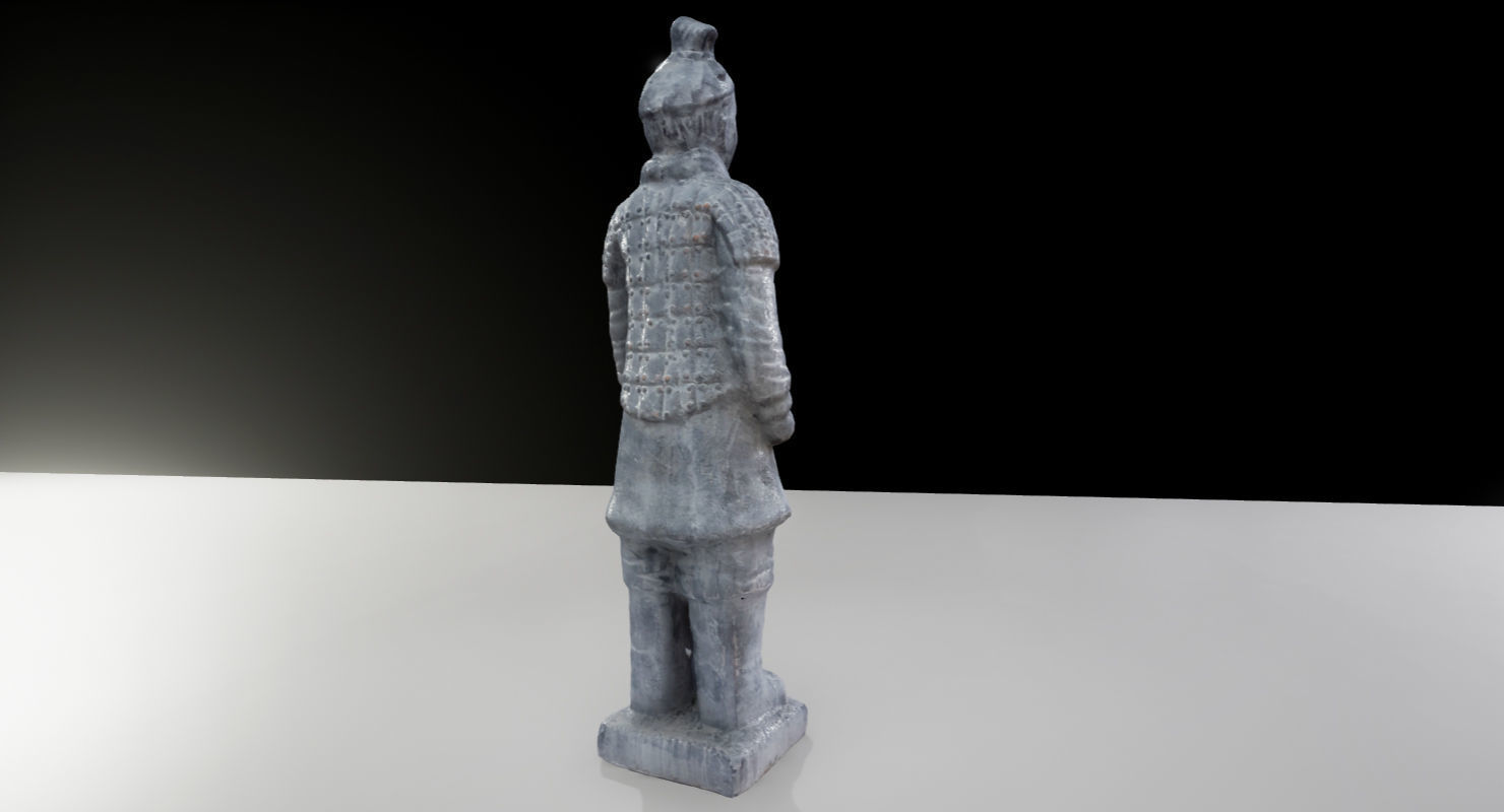Terracotta Warrior UE4 Low-poly 3D model_6