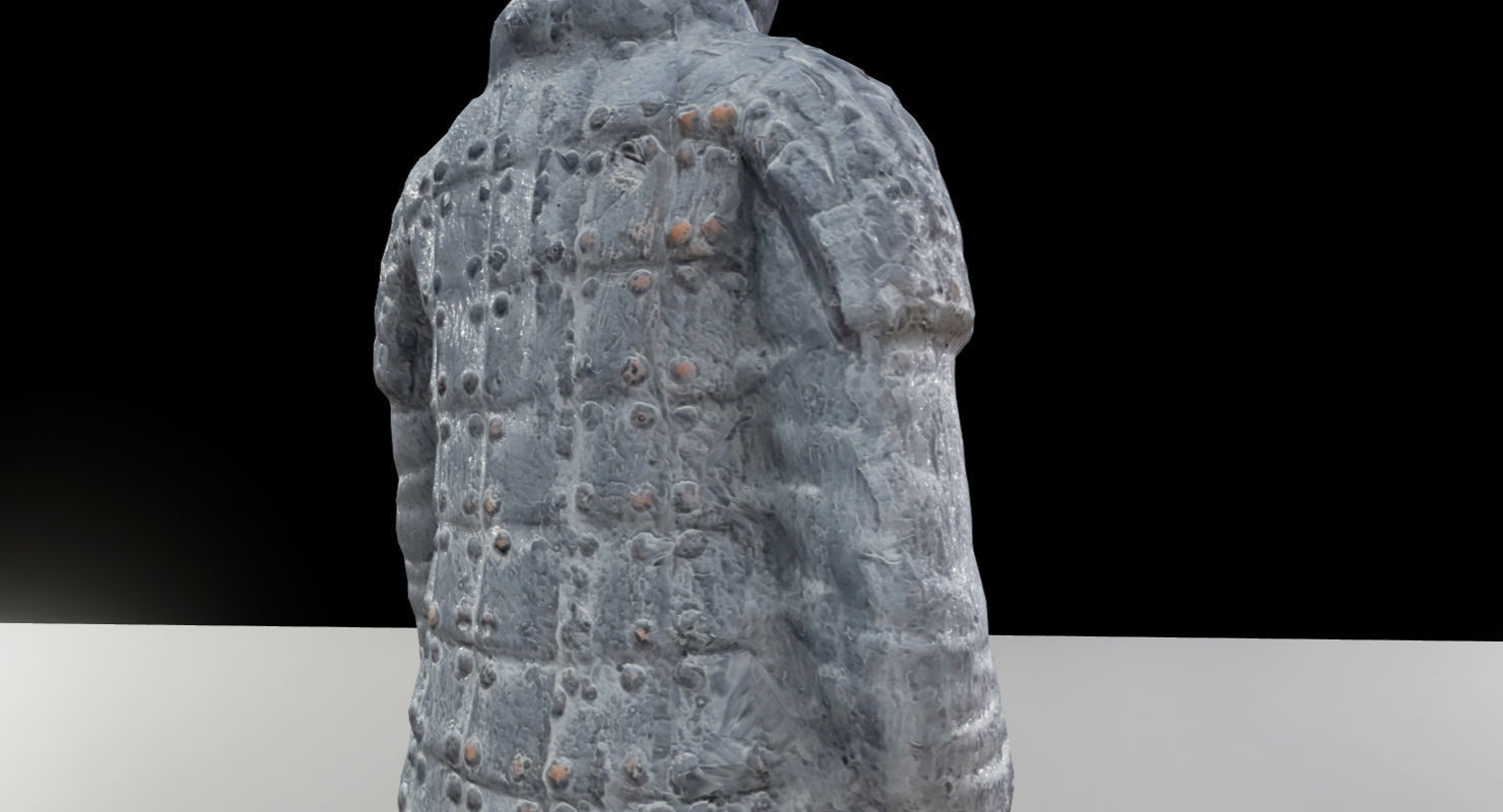 Terracotta Warrior UE4 Low-poly 3D model_2