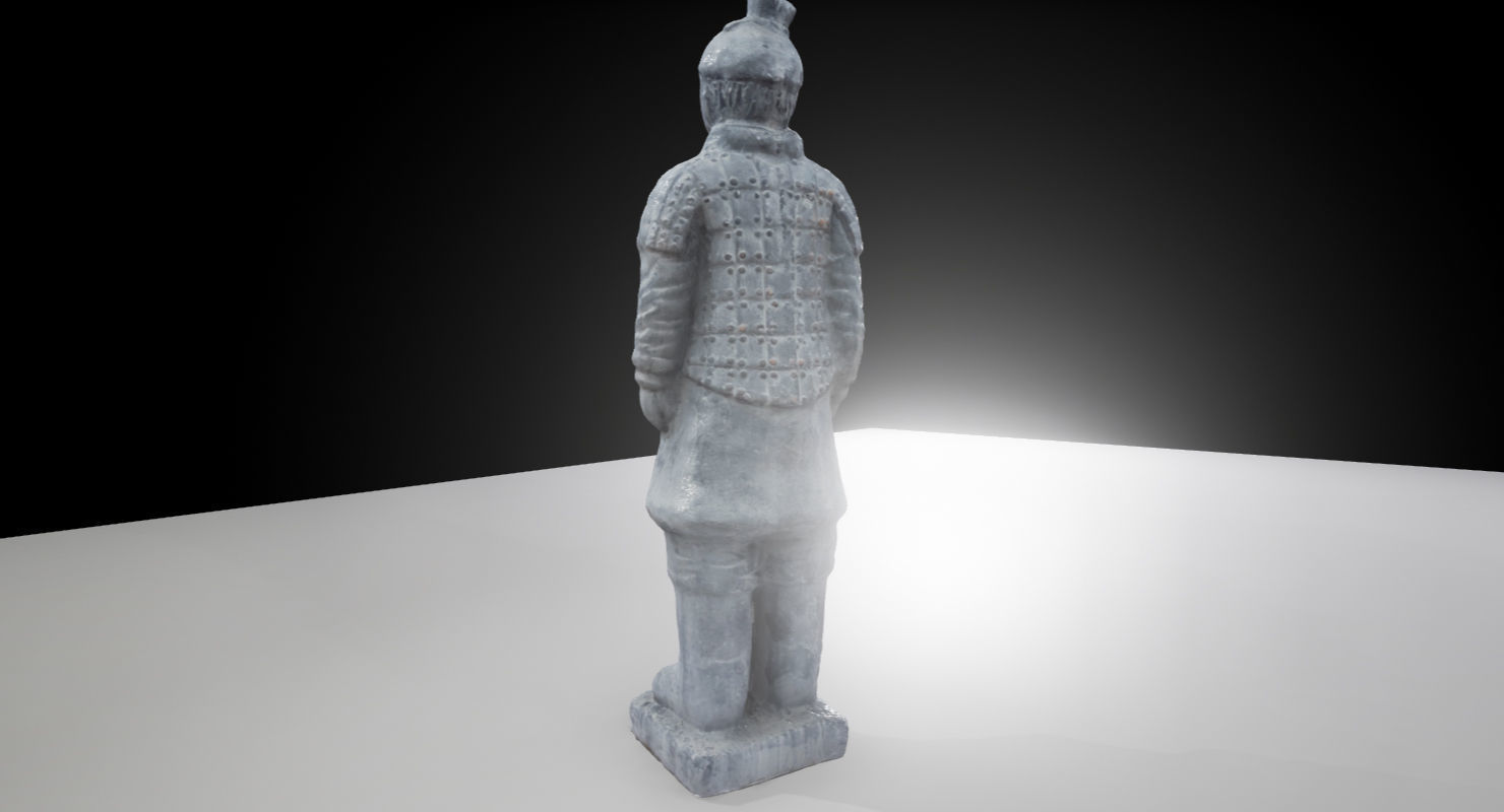 Terracotta Warrior UE4 Low-poly 3D model_5