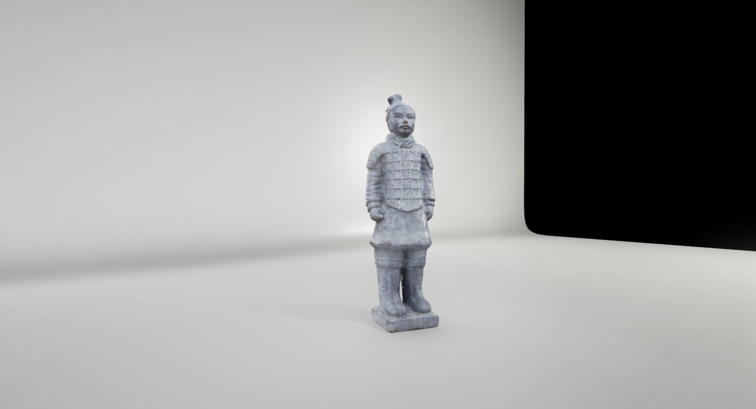 Terracotta Warrior UE4 Low-poly 3D model_7