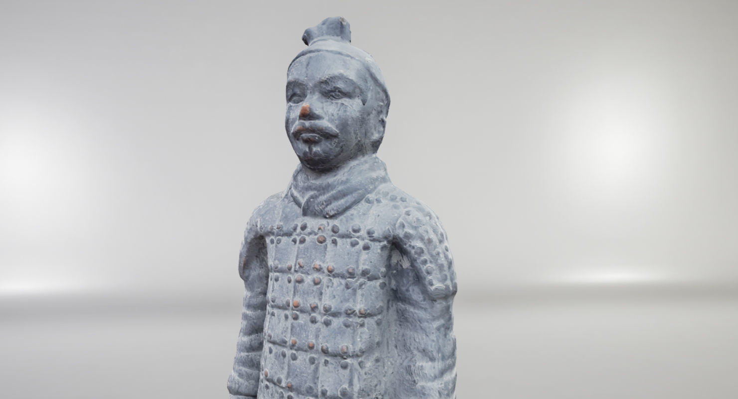 Terracotta Warrior UE4 Low-poly 3D model_3