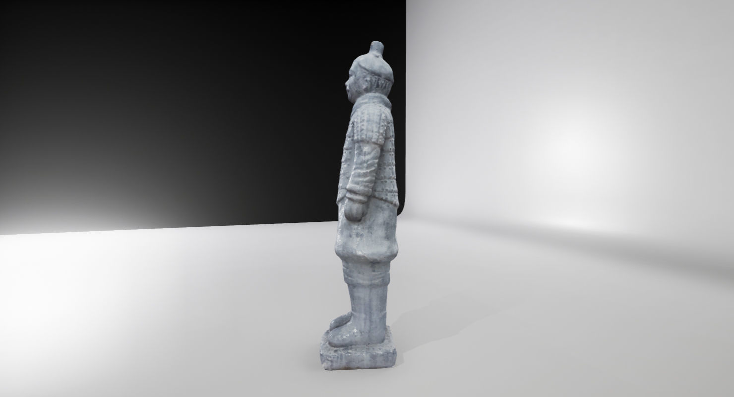 Terracotta Warrior UE4 Low-poly 3D model_4