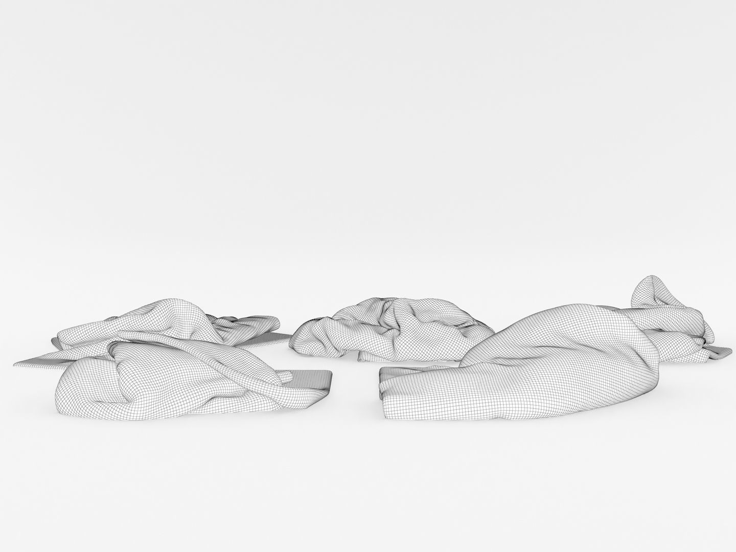 Messy Towels 3D model_17