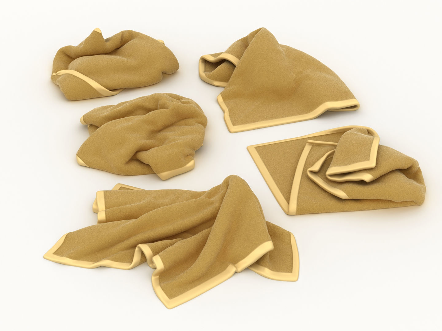 Messy Towels 3D model_6