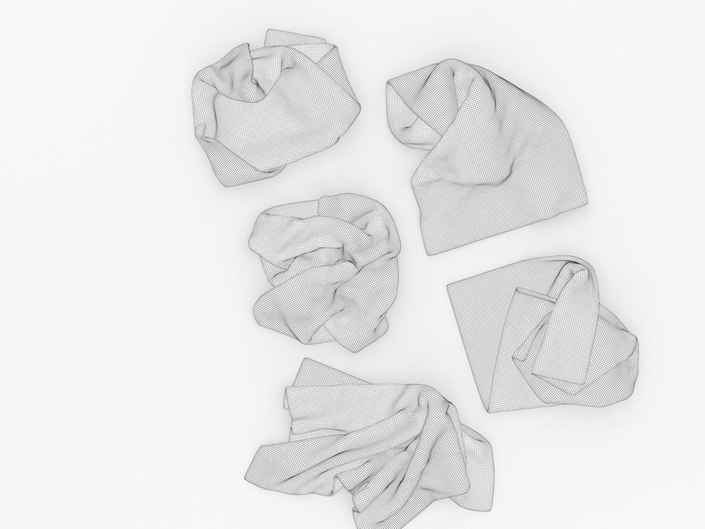Messy Towels 3D model_11