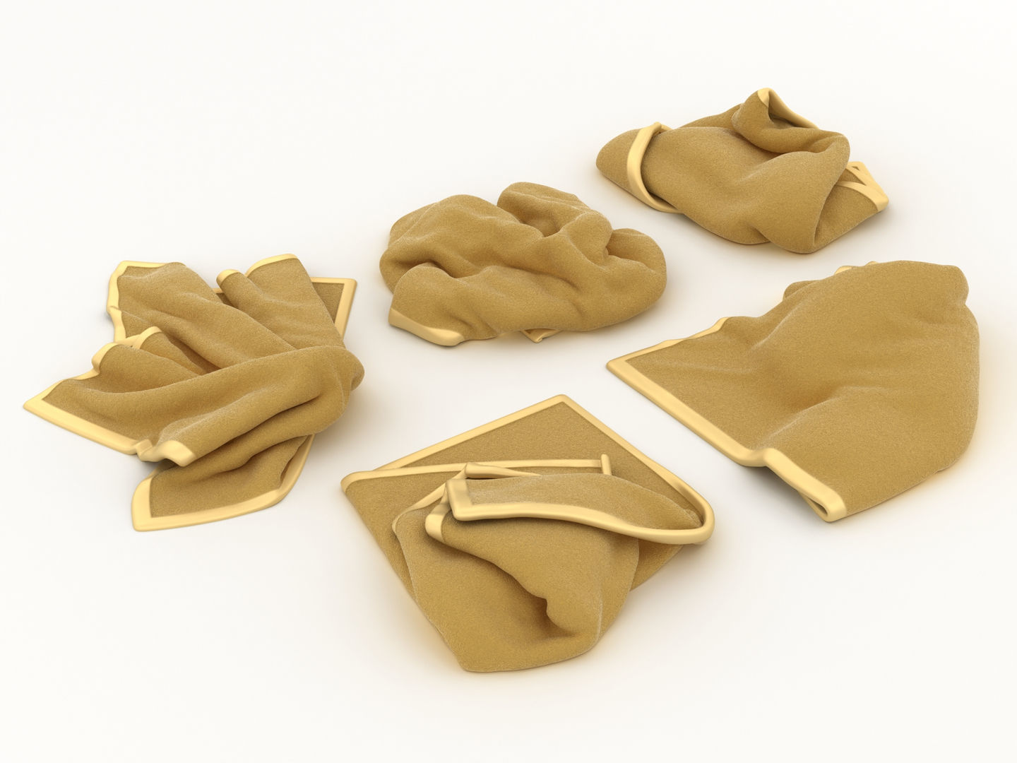 Messy Towels 3D model_5