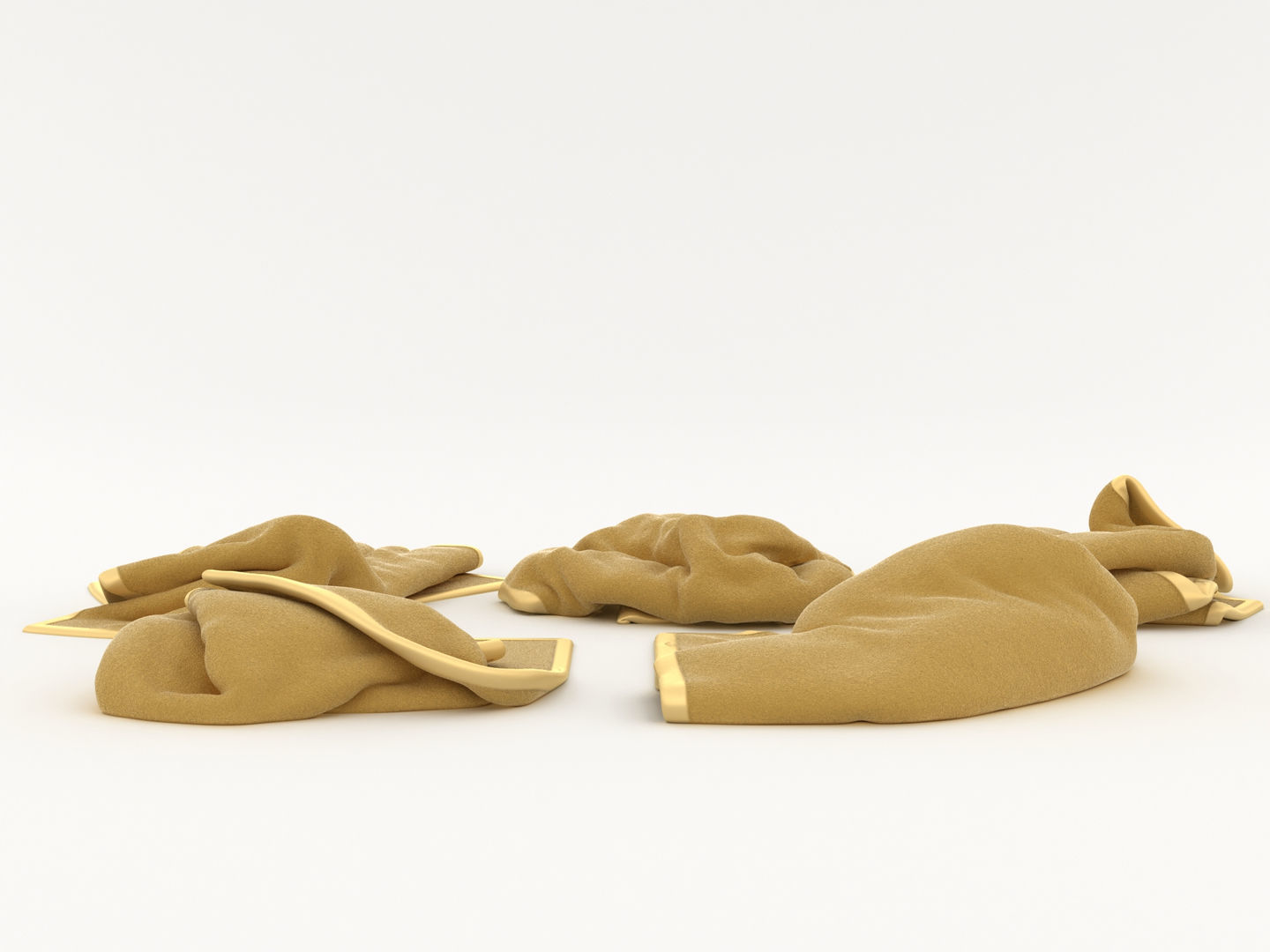 Messy Towels 3D model_8