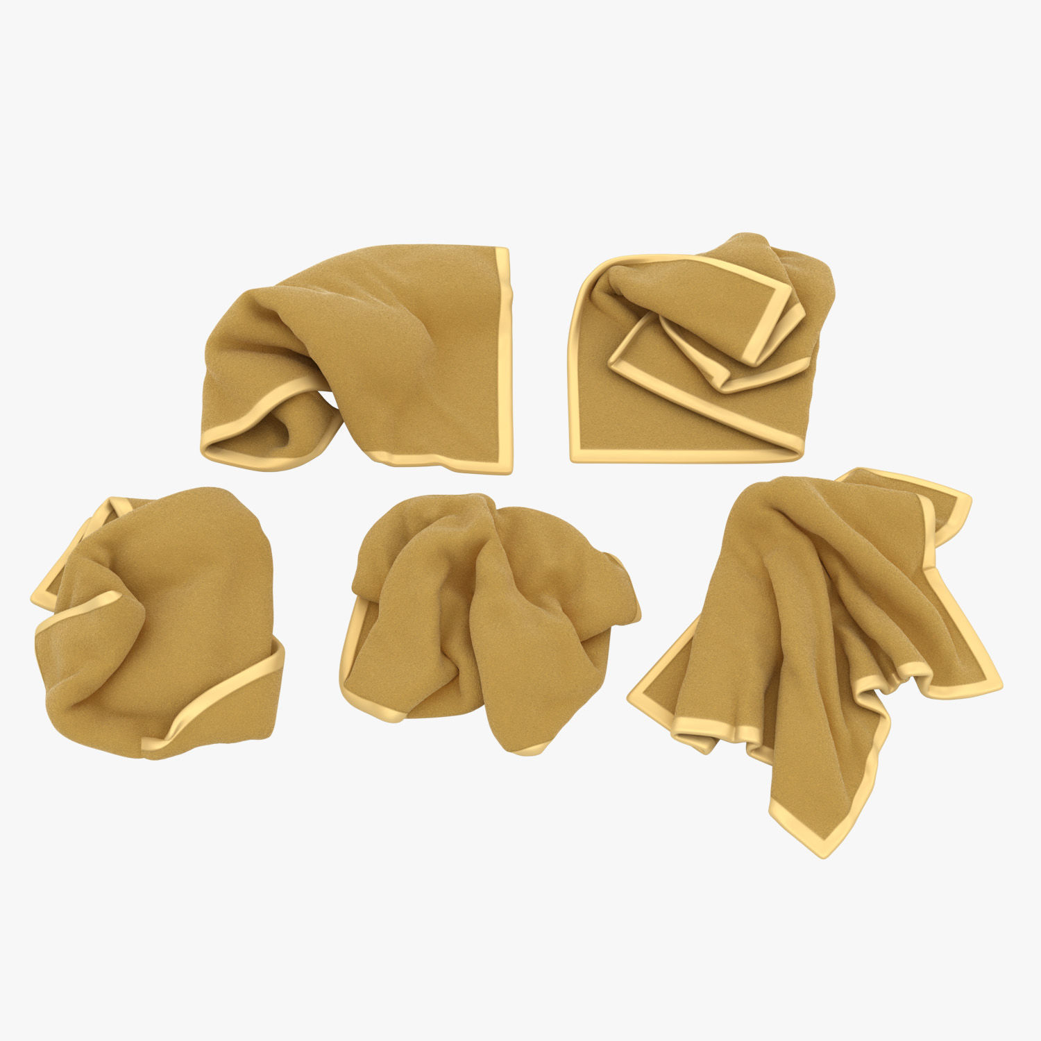 Messy Towels 3D model_9