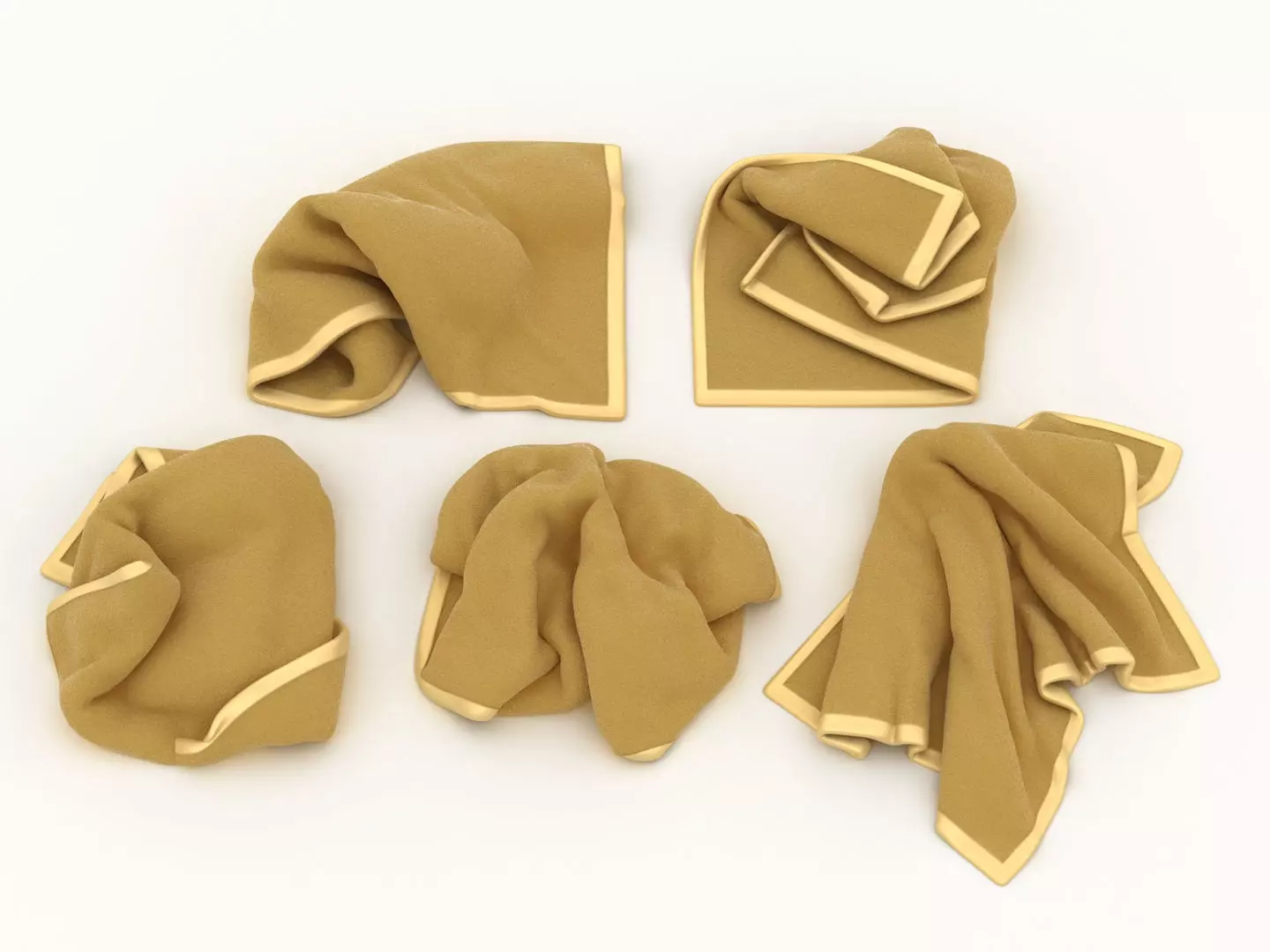 Messy Towels 3D model_0