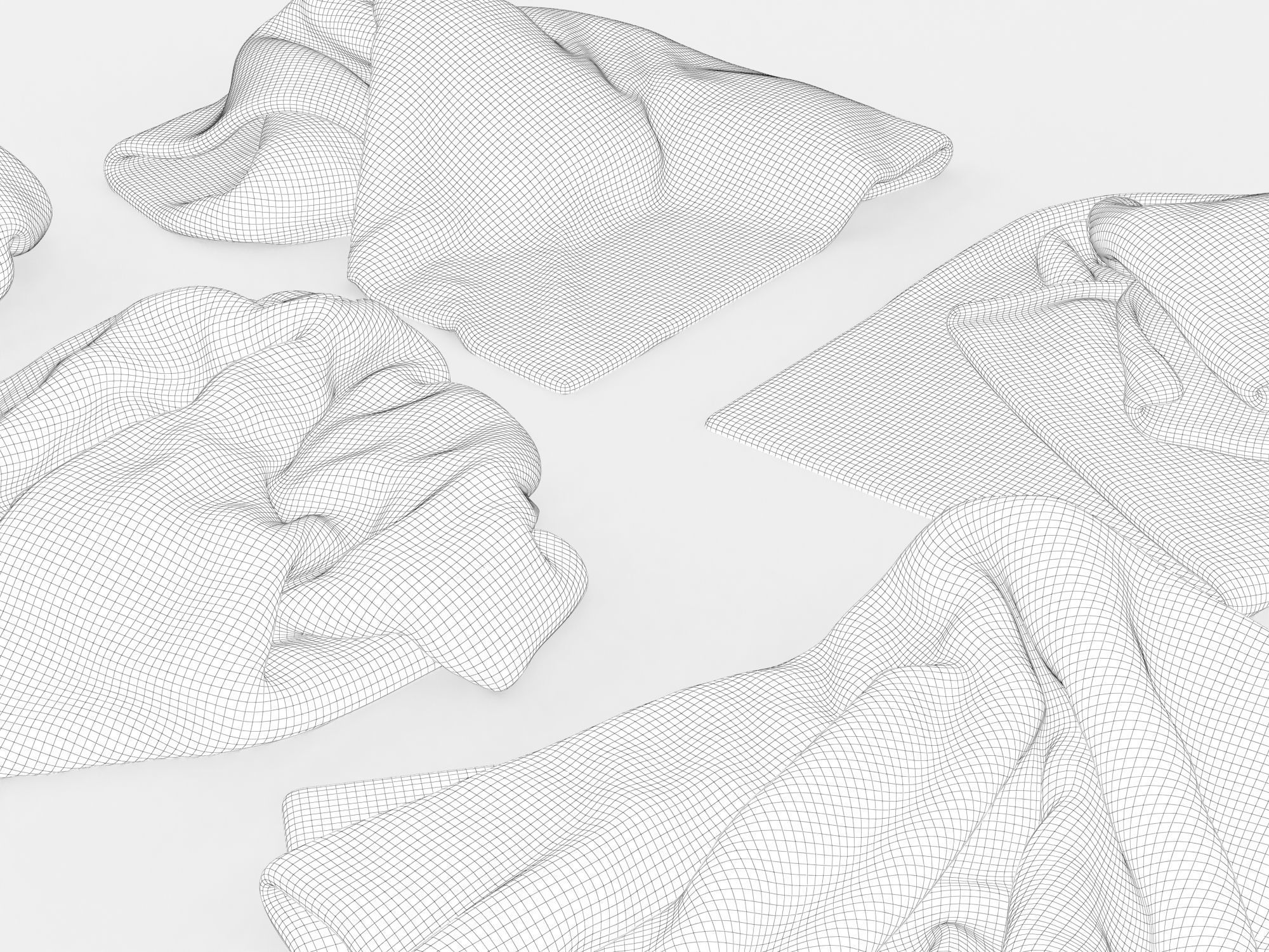 Messy Towels 3D model_18