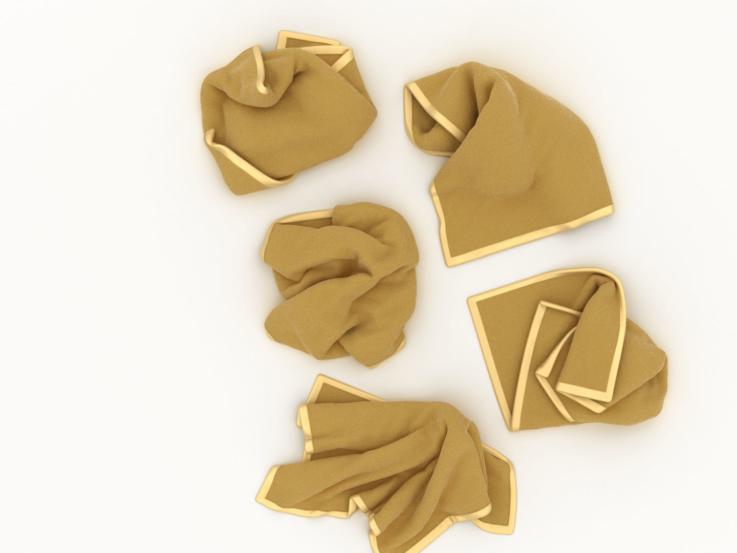 Messy Towels 3D model_2