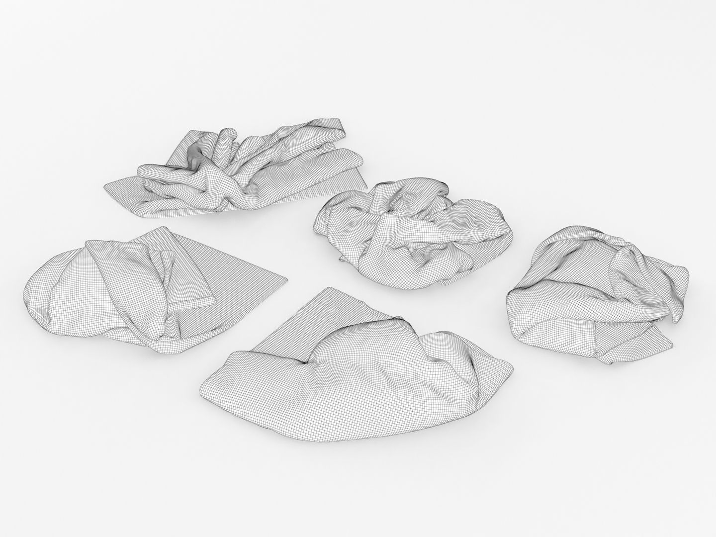 Messy Towels 3D model_13