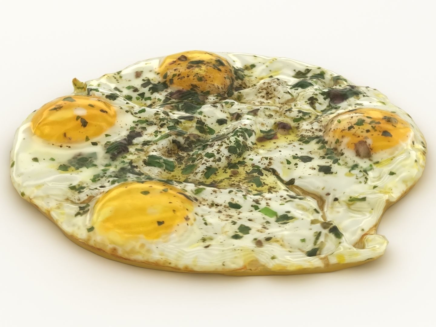 Breakfast Eggs Low-poly 3D model_8