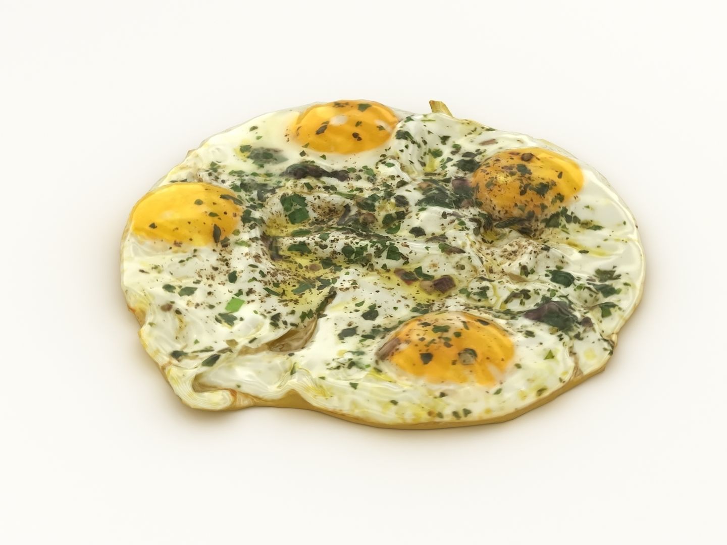 Breakfast Eggs Low-poly 3D model_7