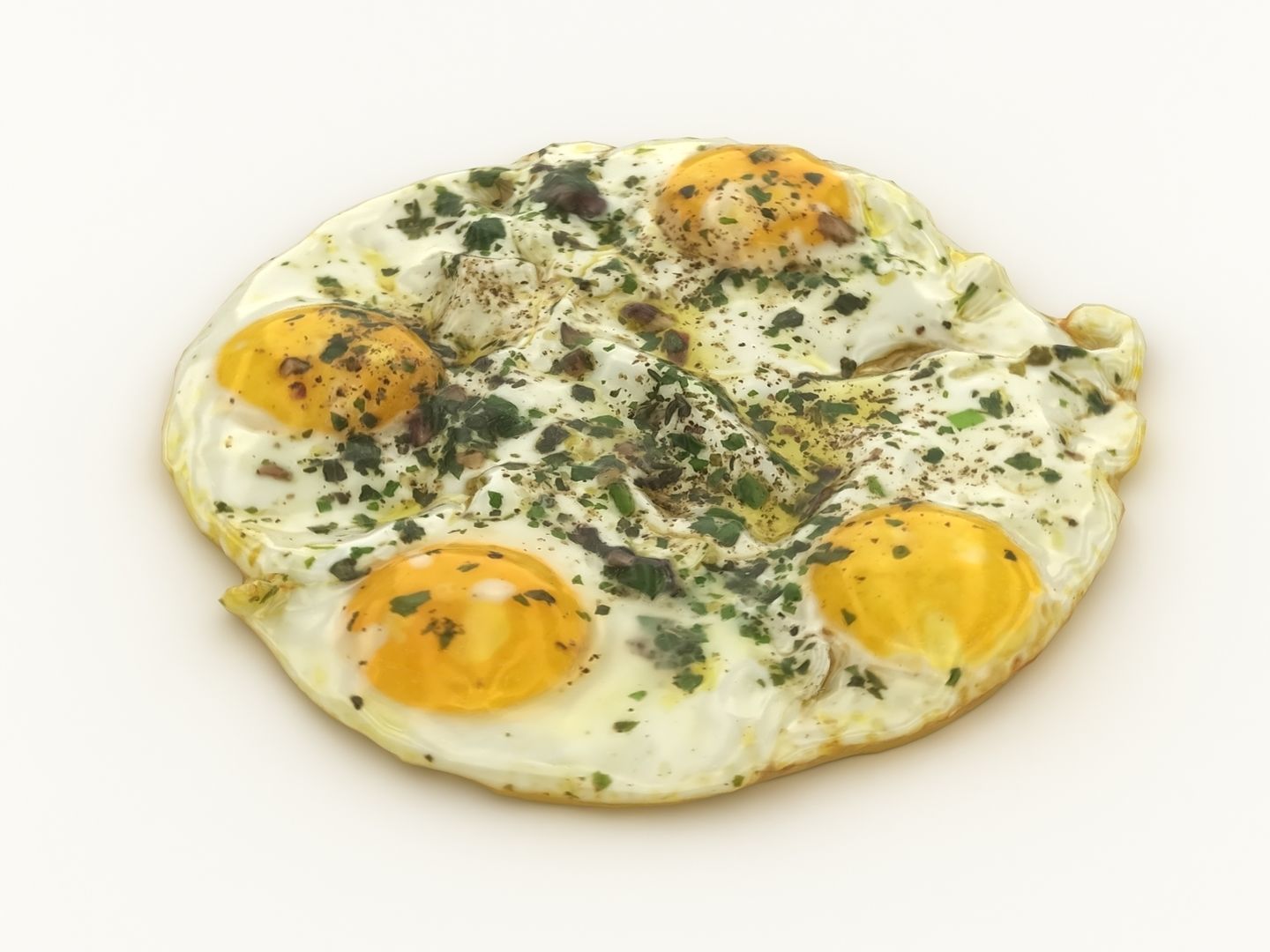 Breakfast Eggs Low-poly 3D model_2