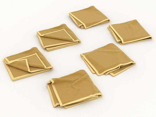 Folded Towels 3D model