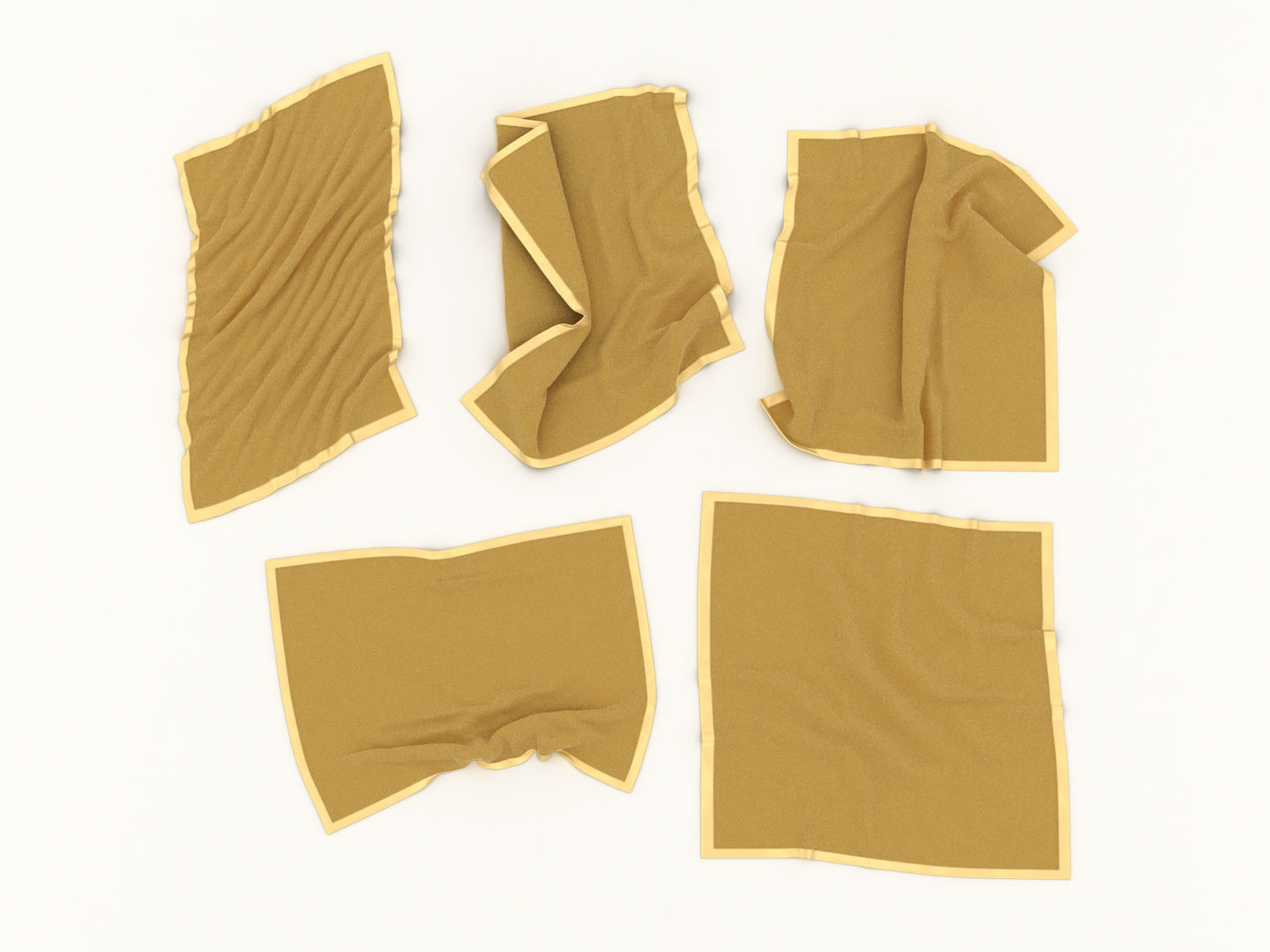 Flannel Towels 3D model_1