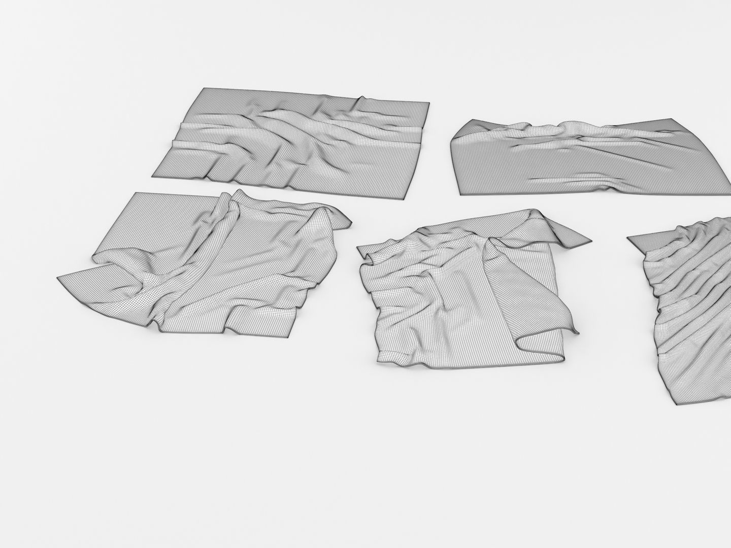 Flannel Towels 3D model_13