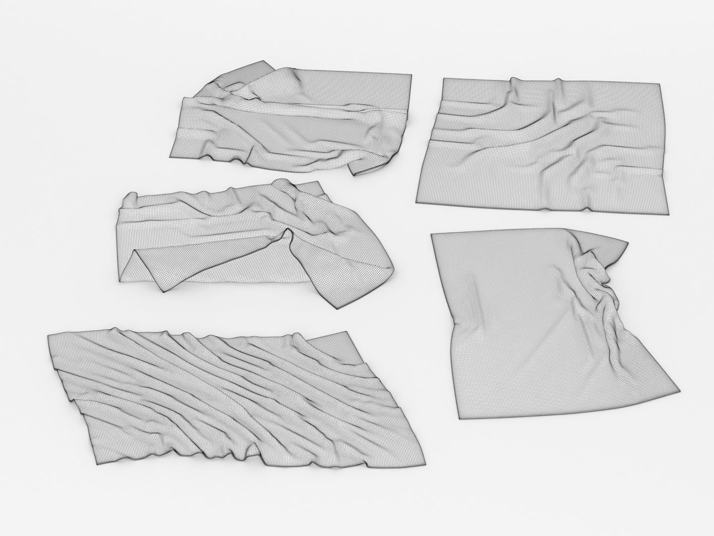 Flannel Towels 3D model_18