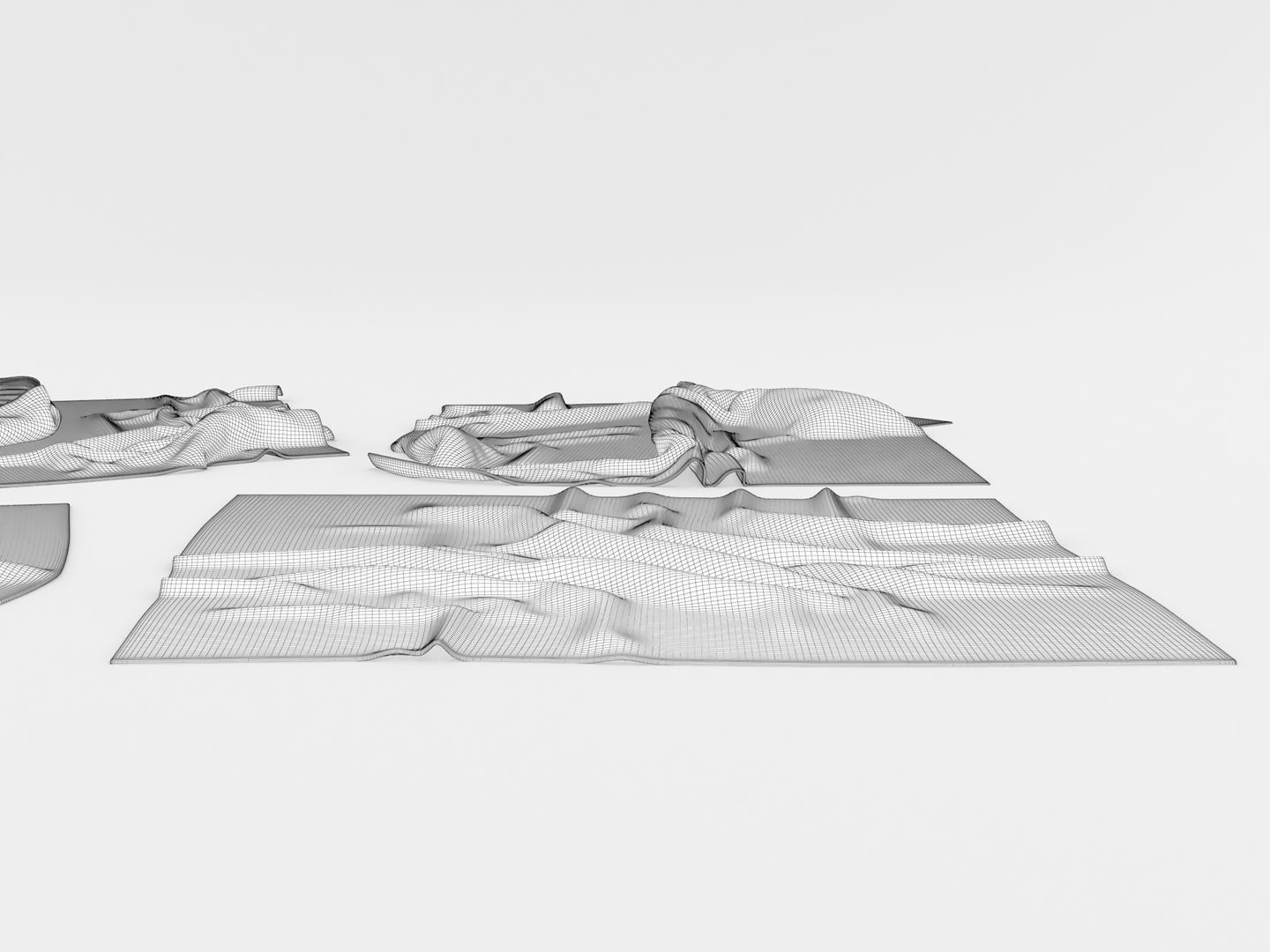 Flannel Towels 3D model_16