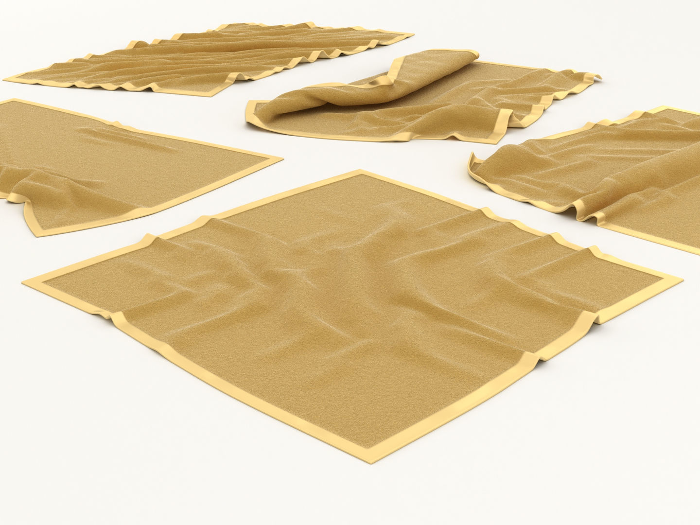 Flannel Towels 3D model_7