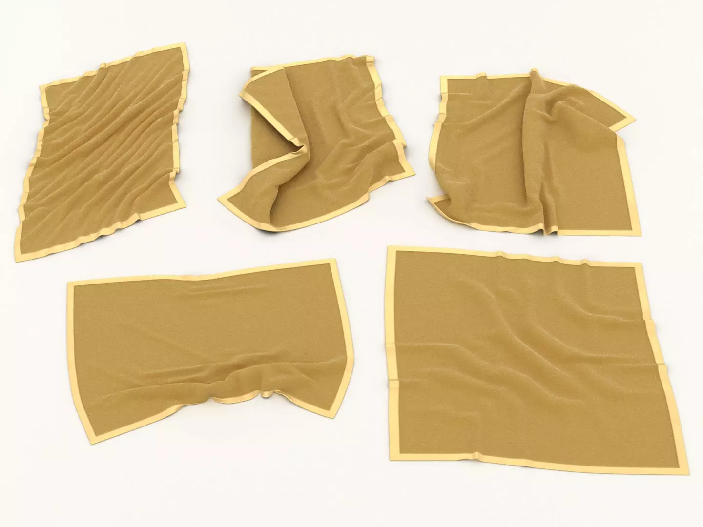 Flannel Towels 3D model_0