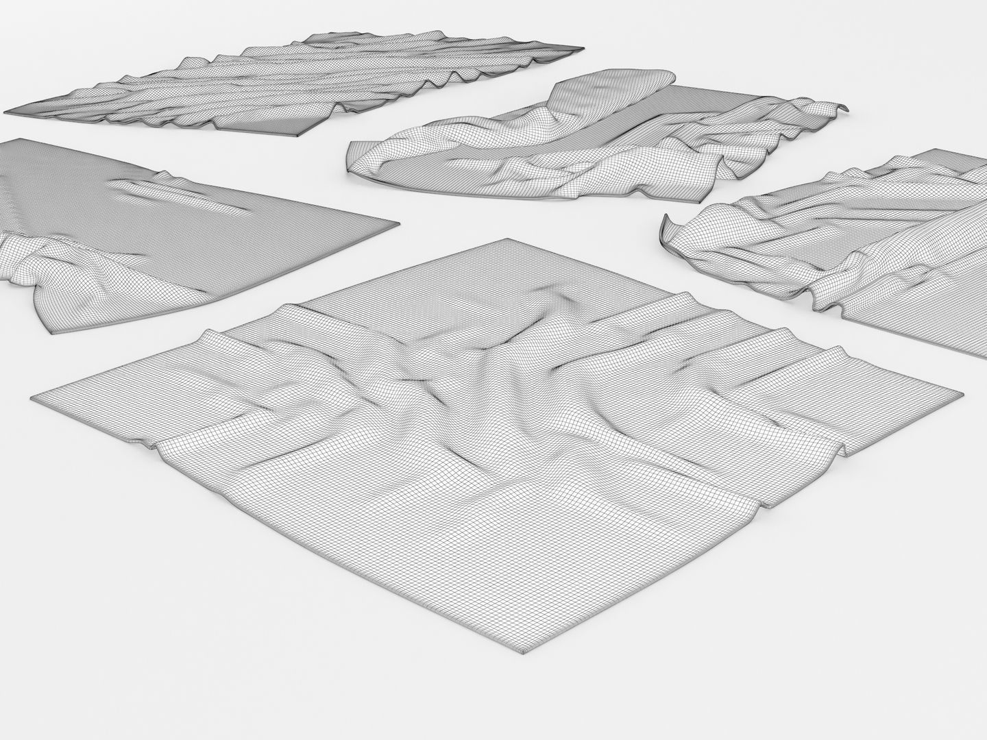 Flannel Towels 3D model_17