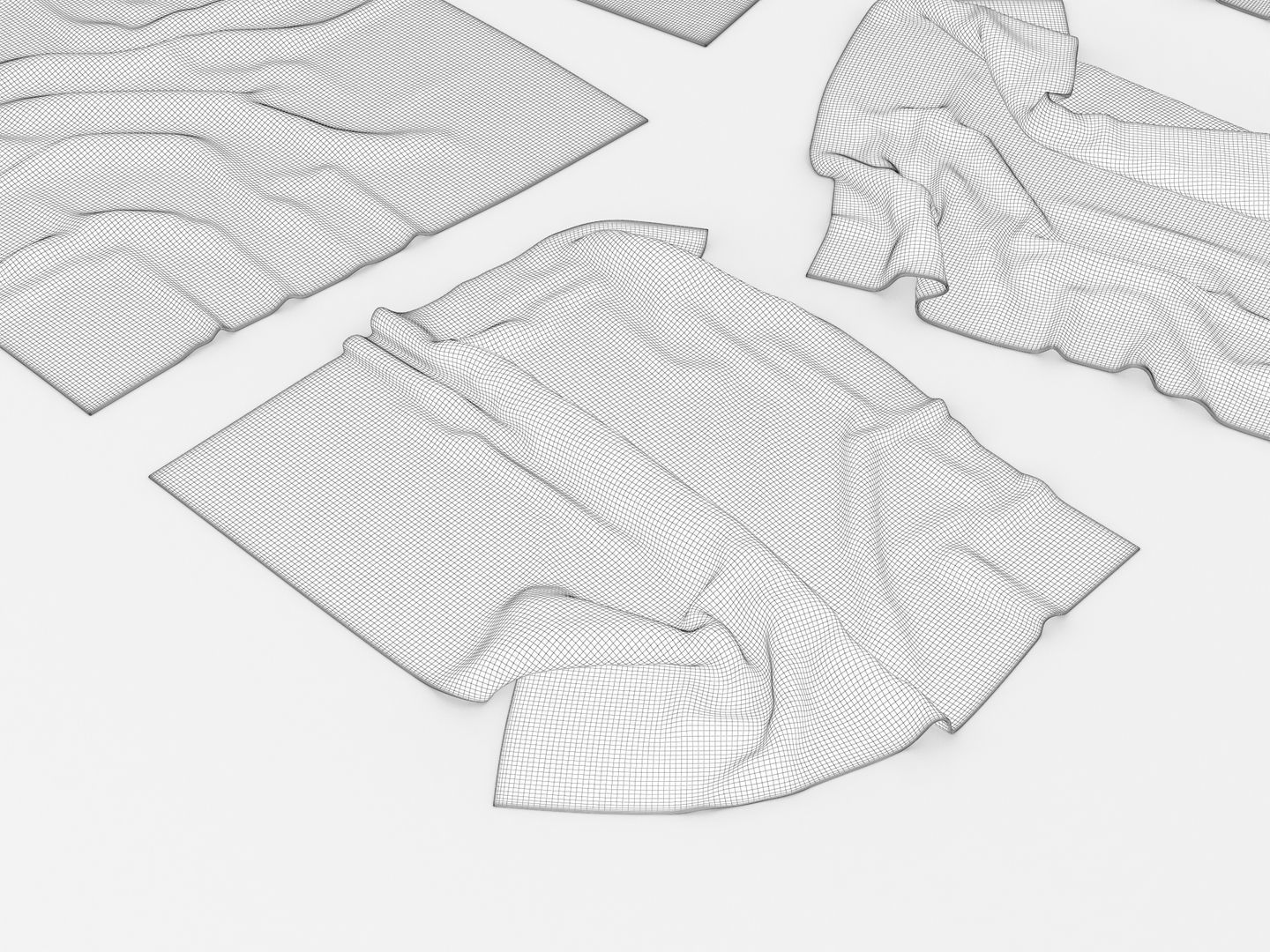 Flannel Towels 3D model_14