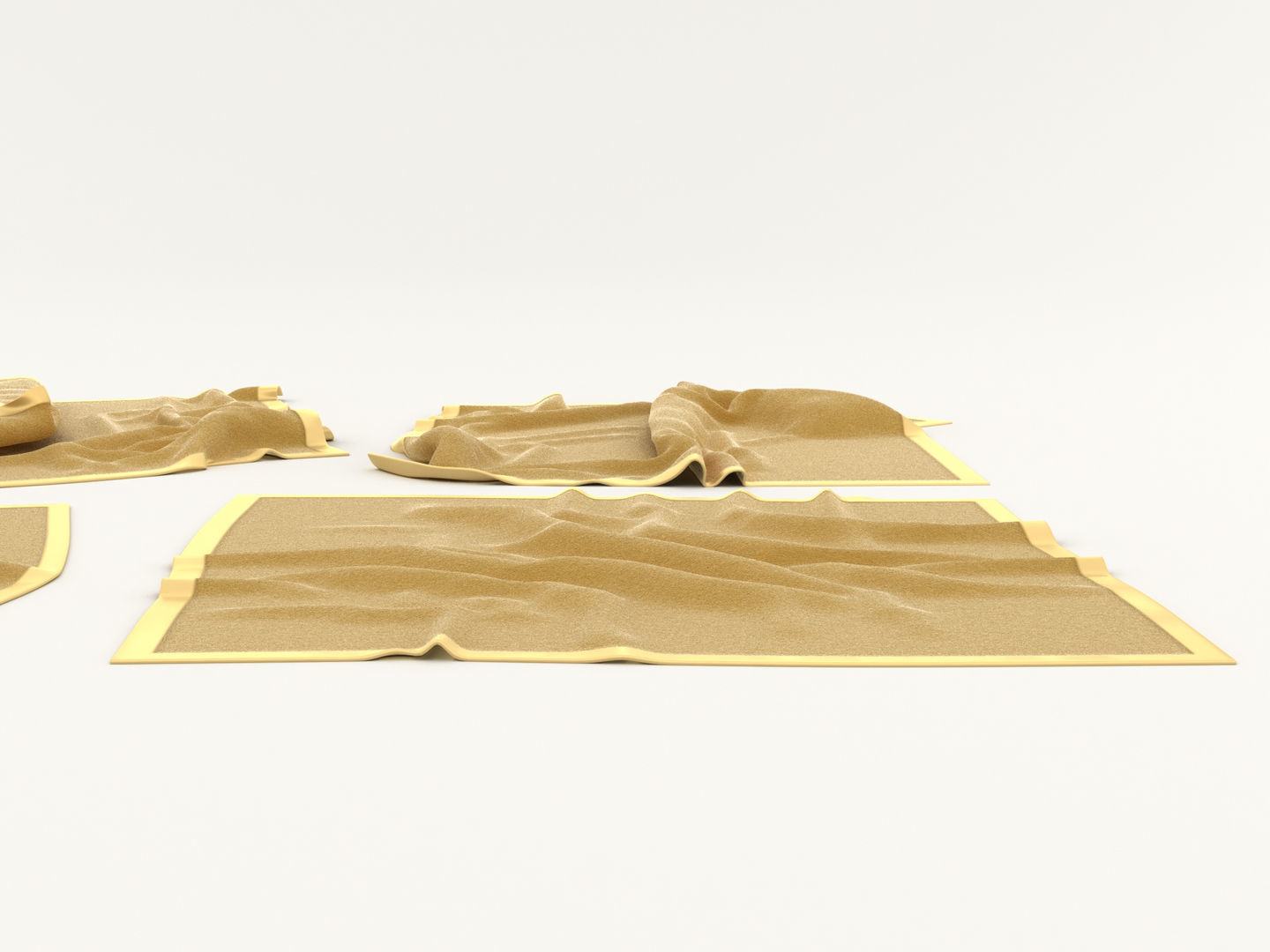 Flannel Towels 3D model_6