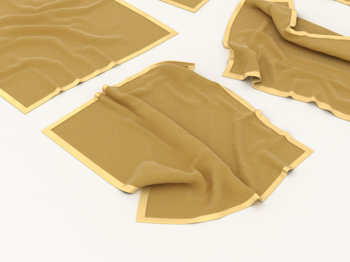 Flannel Towels 3D model_4