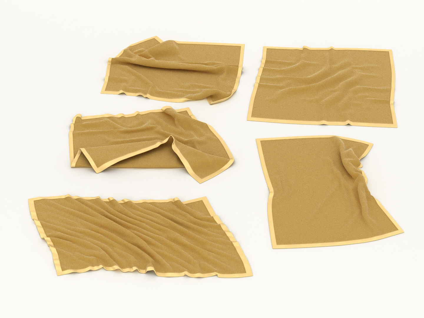 Flannel Towels 3D model_8