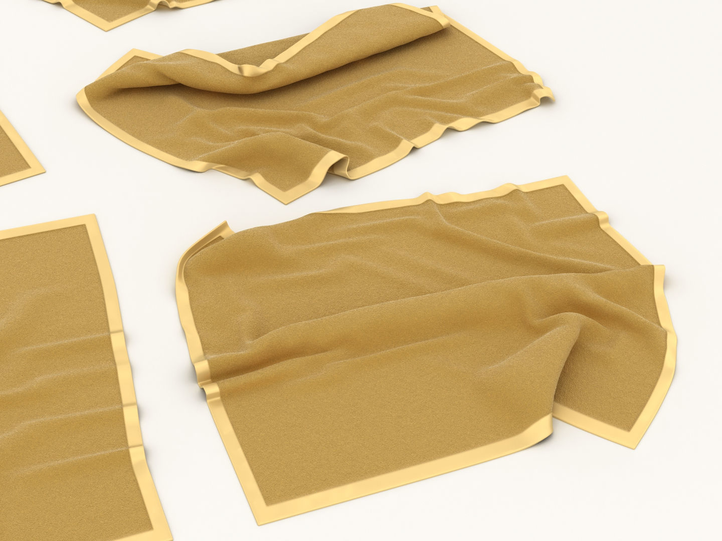 Flannel Towels 3D model_5