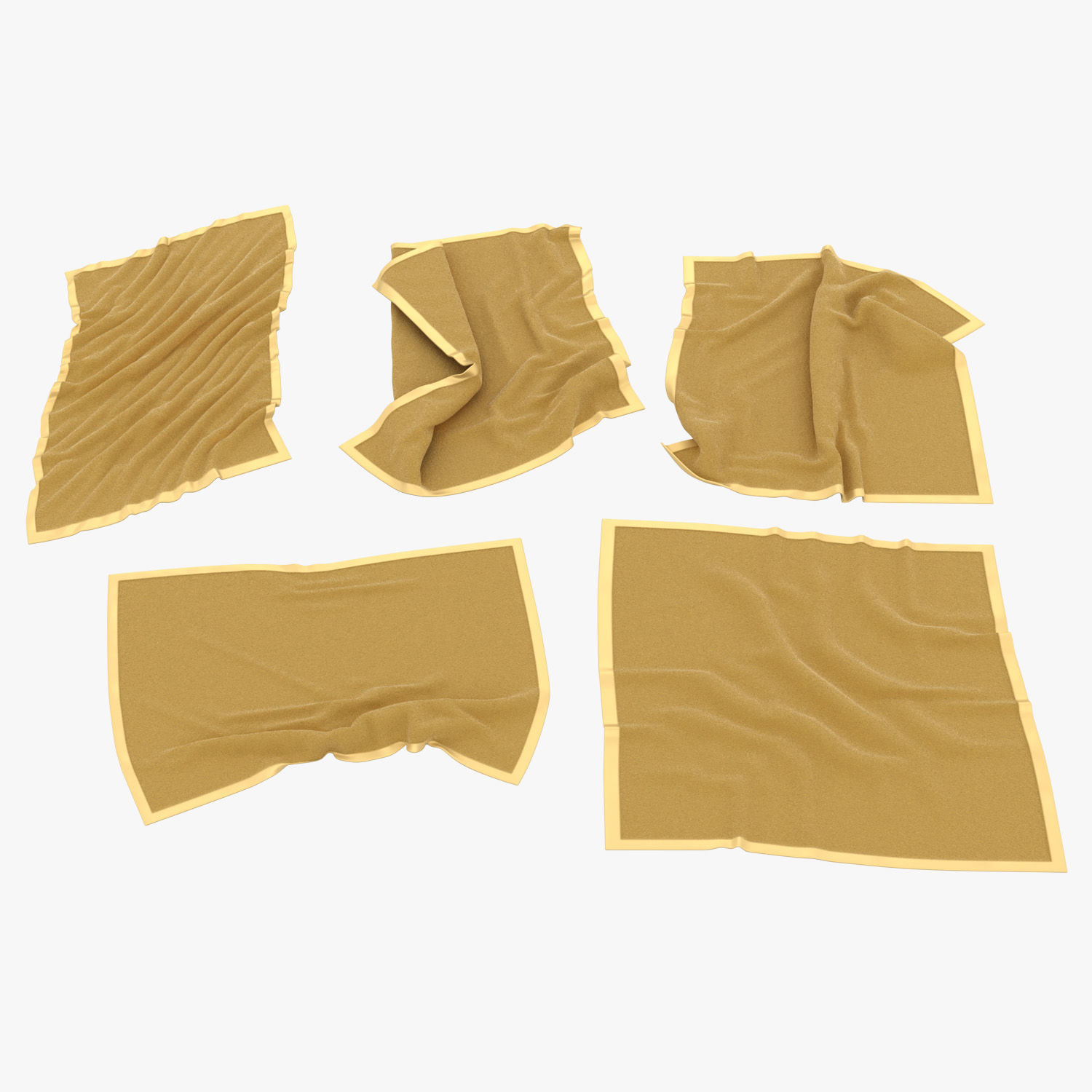 Flannel Towels 3D model_9