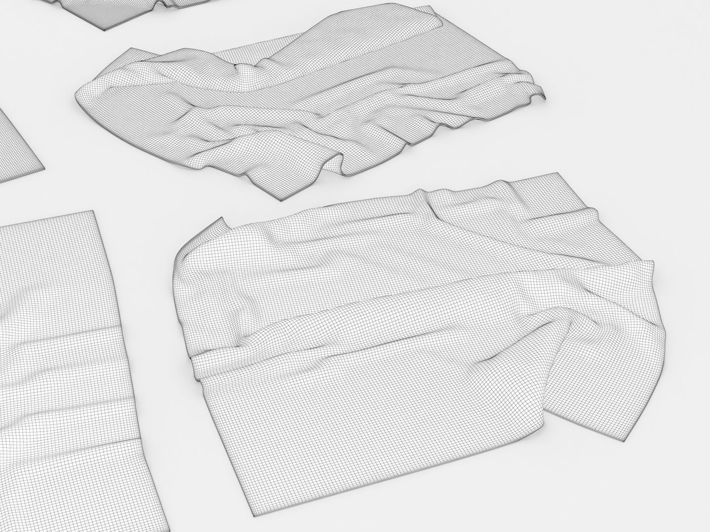 Flannel Towels 3D model_15