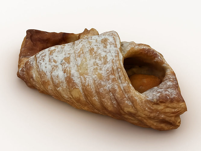 Pastry 001 Low-poly 3D model 4