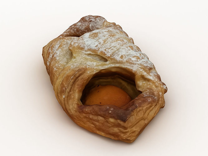 Pastry 001 Low-poly 3D model 6