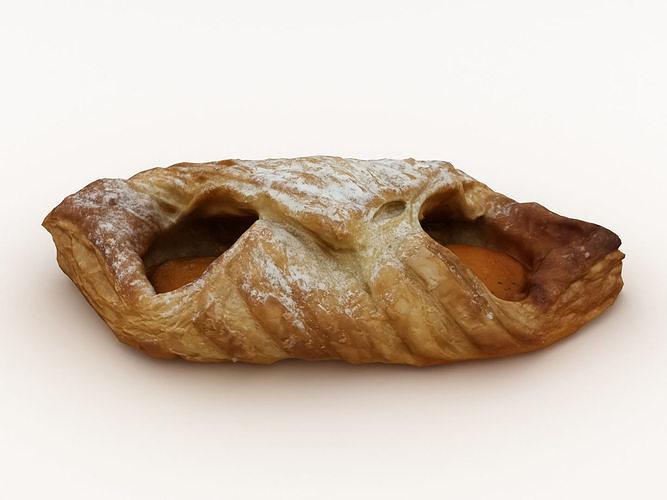 Pastry 001 Low-poly 3D model 7