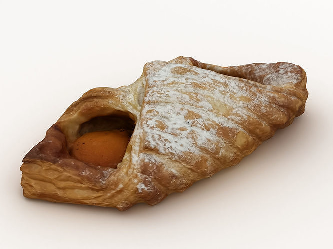 Pastry 001 Low-poly 3D model 5