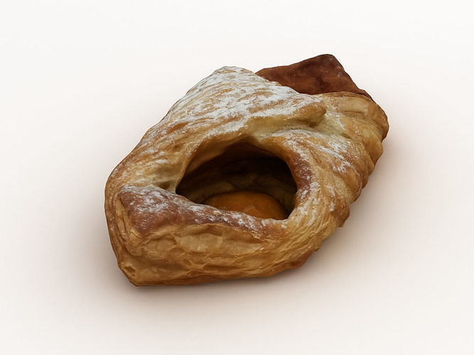 Pastry 001 Low-poly 3D model 3
