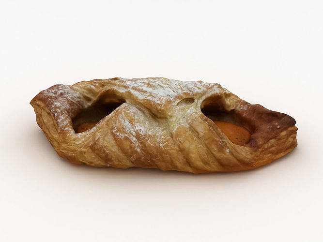 Pastry 001 Low-poly 3D model 2