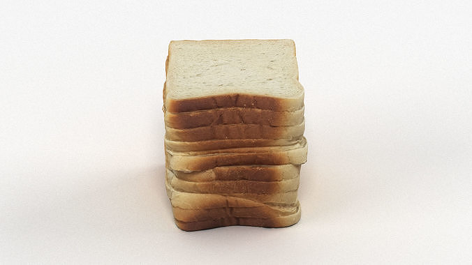 Bread or Toast Collection 3D model 5