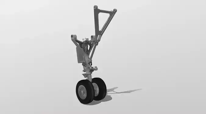 A320 Nose Landing Gear NLG 3d model Low-poly 3D model