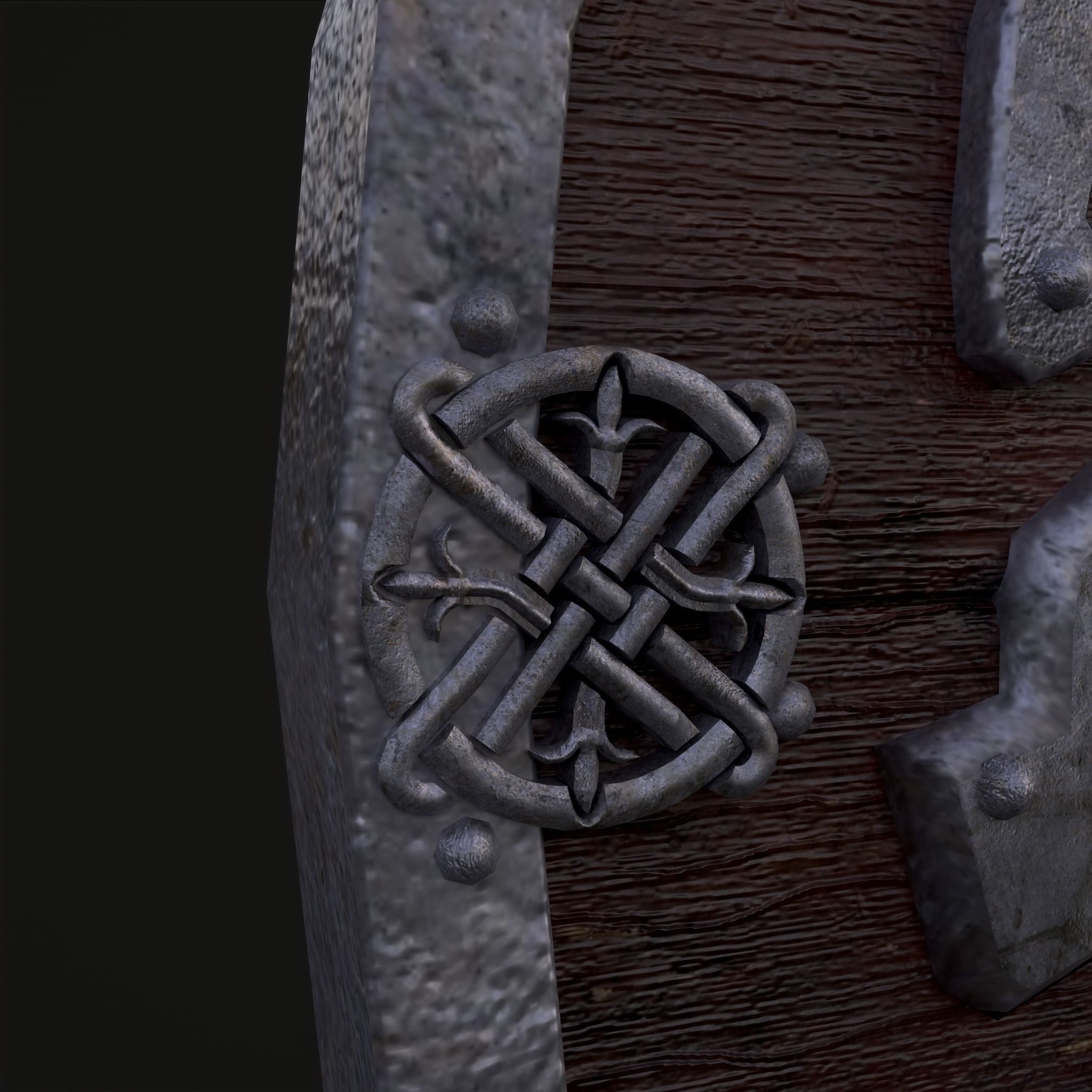 Nordic Sleipnir Shield Low-poly 3D model_18