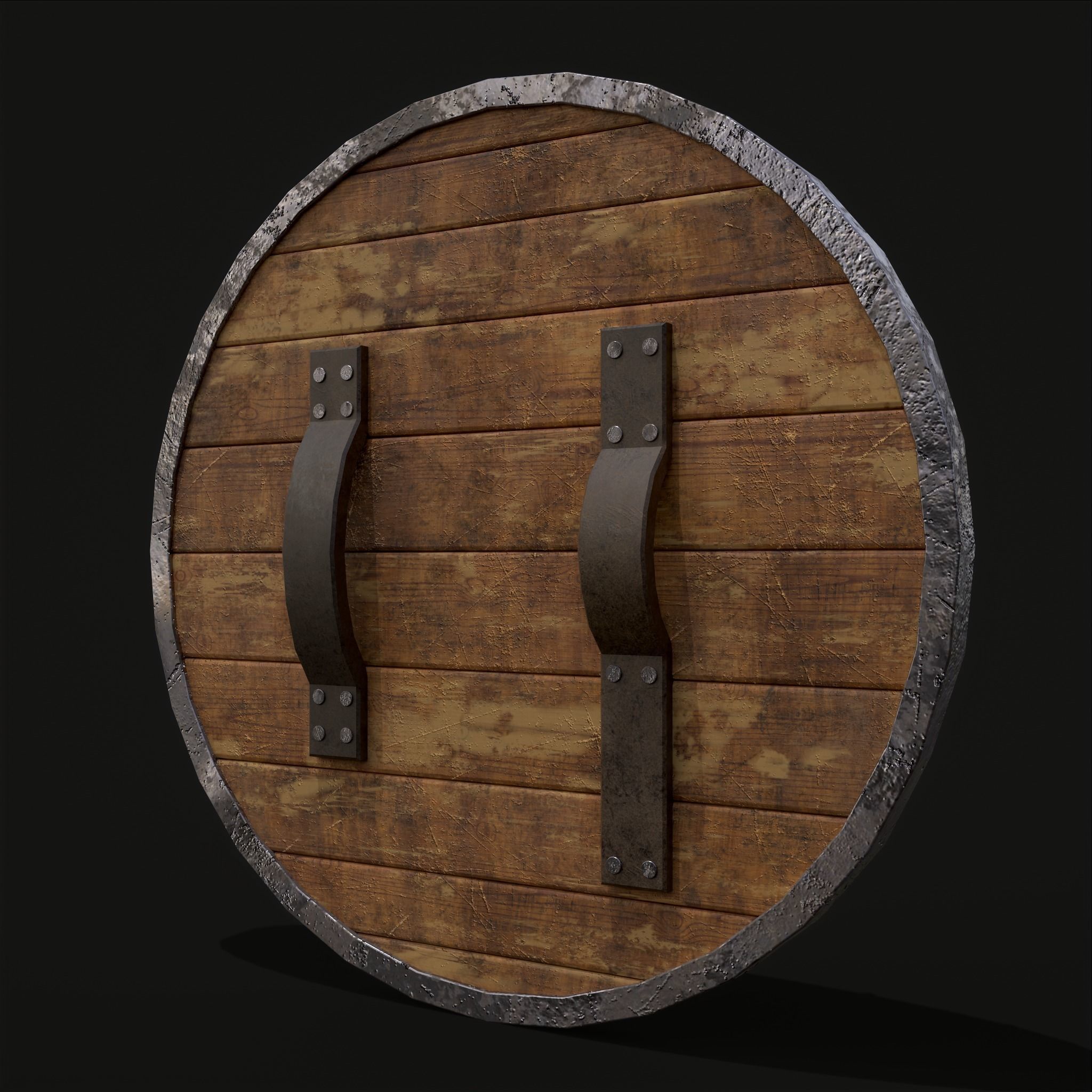 Nordic Sleipnir Shield Low-poly 3D model_9