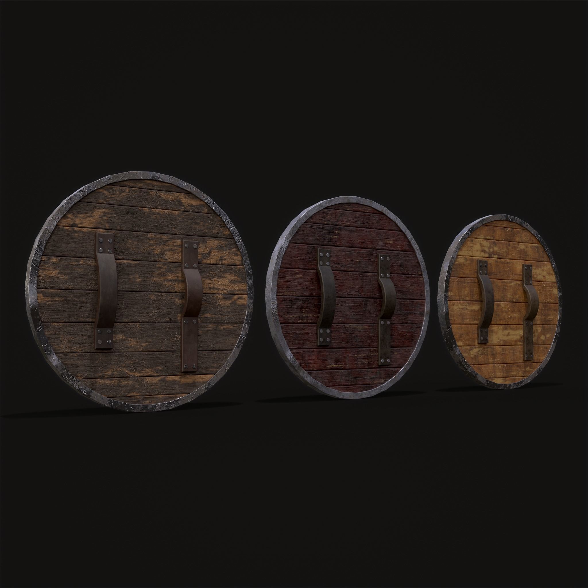 Nordic Sleipnir Shield Low-poly 3D model_3