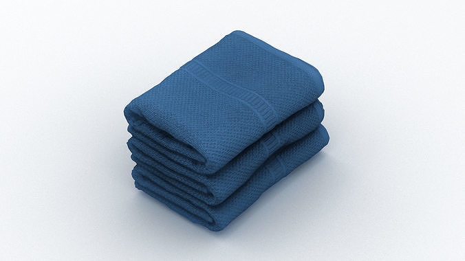 Small Folded Towels 3D model