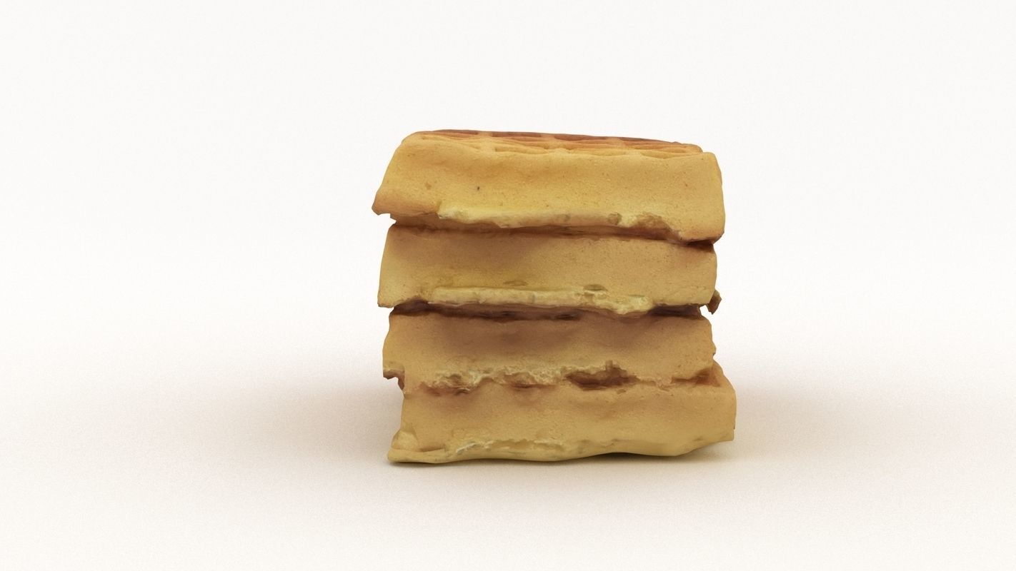 Toasted Waffles 3D model_6