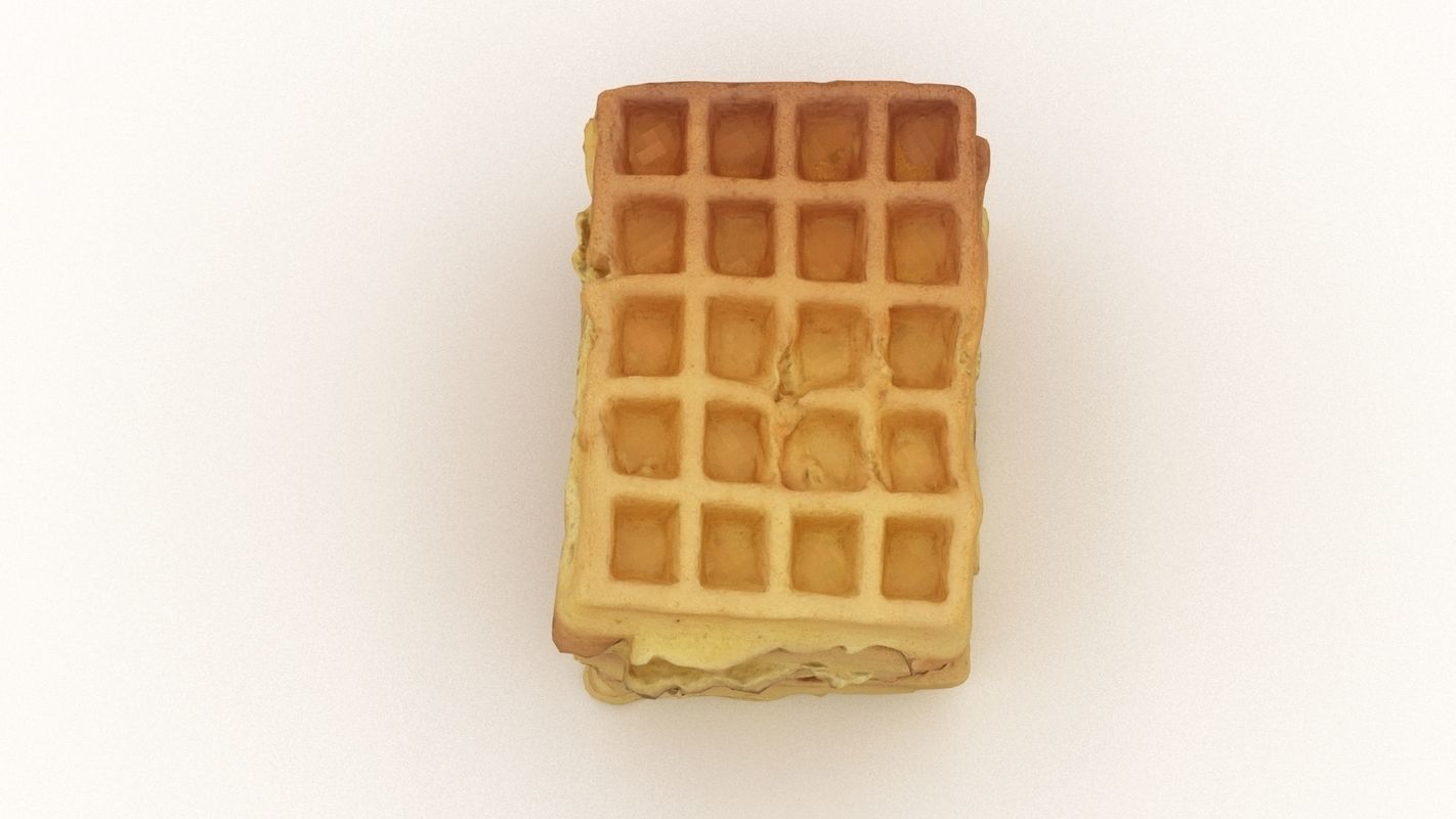 Toasted Waffles 3D model_8