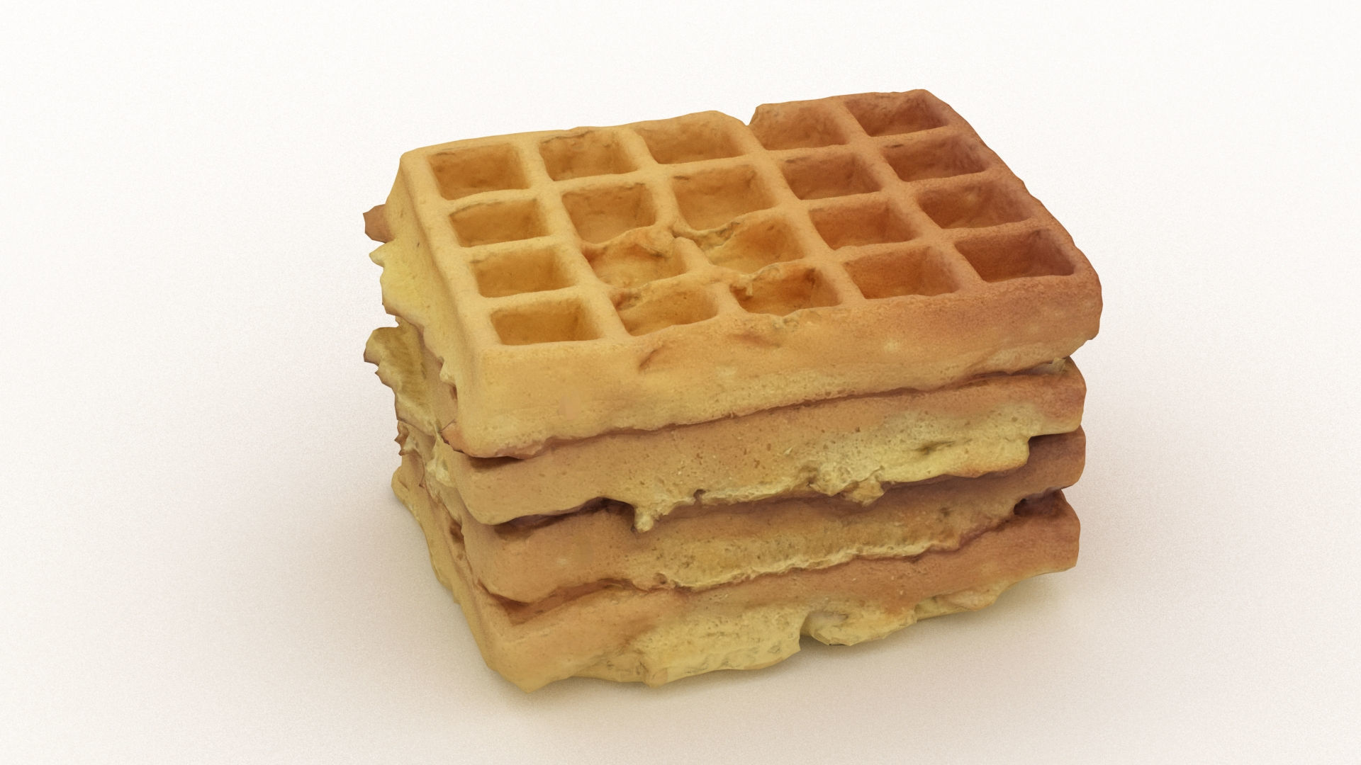 Toasted Waffles 3D model_5